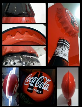 LOGO COCA-COLA 3D LED